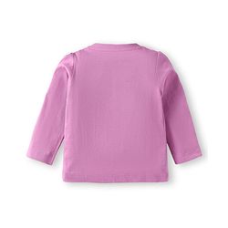 Babyhug Cotton Knit Full Sleeves Night Suit with Giraffe & Heart Print - Lilac
