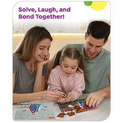 Babyhug Disney 96 pcs 4 in 1 Frozen Princess Jigsaw Puzzle |Montessori Learning and Educational Puzzle for 2-4 Years Kids| Pre-School and Early Learning Gifting Toy| BIS Certified