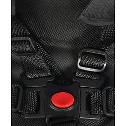 Babyhug Hermes Glider Plug & Play Trike with 360° Rotatable Seat & Parental Handle with Canopy Rubber Wheels & Storage Baskets with Bell - Black