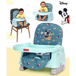 Babyhug Disney Booster Seat With Mickey & Friends Star Theme Print - Blue