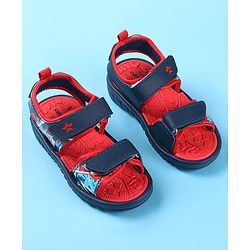 Cute Walk by Babyhug Velcro Closure Sandals with  Print - Navy Blue