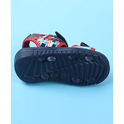 Cute Walk by Babyhug Velcro Closure Sandals with  Print - Navy Blue