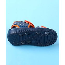 Cute Walk by Babyhug Velcro Closure Sandals with Game Theme Print -  Navy Blue
