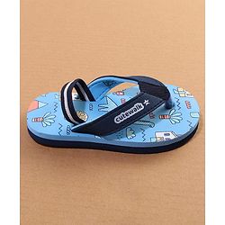 Cute Walk by Babyhug Flip Flop With Back Strap - Blue