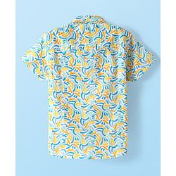 Babyhug Cotton Woven Half Sleeves Printed Shirt - Multicolour