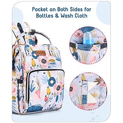 Babyhug Multipurpose Spacious Diaper Backpack Floral Print - Multicolor