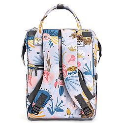 Babyhug Multipurpose Spacious Diaper Backpack Floral Print - Multicolor