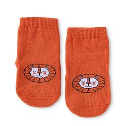 Cute Walk by Babyhug Knit Ankle Length Antibacterial Anti Skid Socks with Animal Design Pack of 3 - Multicolor