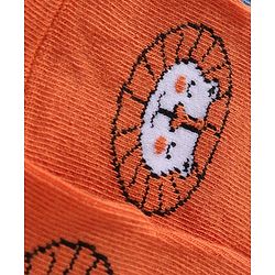 Cute Walk by Babyhug Knit Ankle Length Antibacterial Anti Skid Socks with Animal Design Pack of 3 - Multicolor