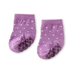 Cute Walk by Babyhug Knit Ankle Length Antibacterial Anti Skid Socks with Polka Dots Animal & Popsical Design Pack of 3 - Pink Lavender & Dark Pink