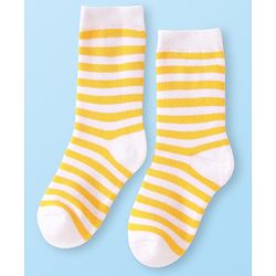 Cute Walk by Babyhug Terry Knit Ankle Length Antibacterial Socks with Dino Design & Stripes Pack of 3 - Grey Light Blue & White