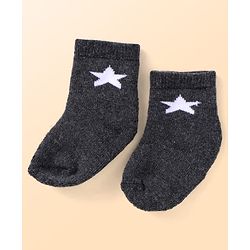 Cute Walk by Babyhug Ankle Length Antibacterial Socks with Penguin Design Pack Of 3 - Black & White