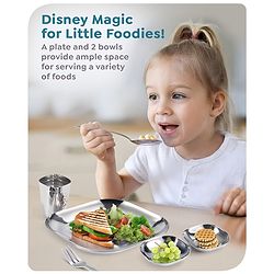 Babyhug Disney Minnie Mouse Stainless Steel Spoon & Fork Set| Easy to Clean & Maintain| Encourage Self Feeding| Laser Print| Dishwasher Safe - Silver
