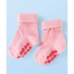 Cute Walk by Babyhug Ankle Length Antibacterial Socks with Floral Design Pack Of 3 - Blue Pink & White
