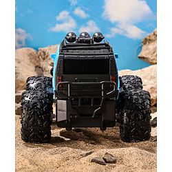 Babyhug Premium Off Roader Rechargeable Remote Control Truck With Normal & Turbo Speed & 4 Headlight Modes - Sky Blue