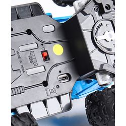 Babyhug Premium Off Roader Rechargeable Remote Control Truck With Normal & Turbo Speed & 4 Headlight Modes - Sky Blue
