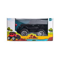 Babyhug Premium Off Roader Rechargeable Remote Control Truck With Normal & Turbo Speed & 4 Headlight Modes - Sky Blue