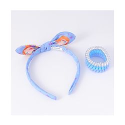 Babyhug Disney Frozen Hair Accessories Combo Set With Bow Applique  - Blue