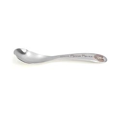Babyhug Disney Mickey Mouse Stainless Steel Fork & Spoon Set | Easy to Clean & Maintain| Encourage Self Feeding| Laser Print| Dishwasher Safe| Gifting Option - Silver