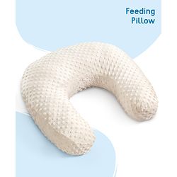 Babyhug Bubble Feeding Pillow - White | Fits upto waist size 36 inches