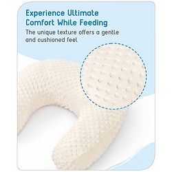 Babyhug Bubble Feeding Pillow - White | Fits upto waist size 36 inches