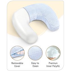 Babyhug Bubble Feeding Pillow - White | Fits upto waist size 36 inches