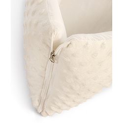 Babyhug Sleeping Bag Feeding Pillow & Blanket Combo Set with Giraffe Embroidery - White | Fits upto waist size 36 inches