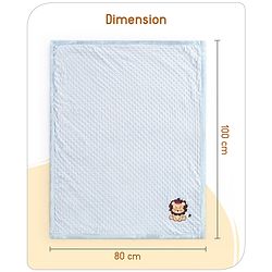 Babyhug Sleeping Bag Feeding Pillow & Blanket Combo Set with Giraffe Embroidery - White | Fits upto waist size 36 inches