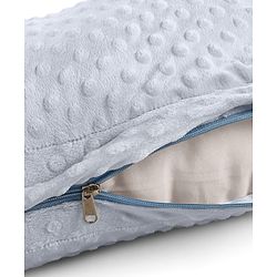 Babyhug Sleeping Bag Feeding Pillow & Blanket Combo Set with Giraffe Embroidery - White | Fits upto waist size 36 inches