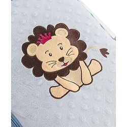 Babyhug Sleeping Bag Feeding Pillow & Blanket Combo Set with Giraffe Embroidery - White | Fits upto waist size 36 inches