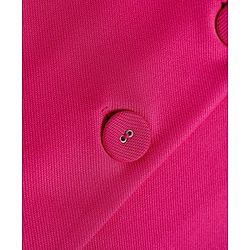 Babyhug Woven Full Sleeves Solid Colour  Blazer with Top & Trouser Set - Pink