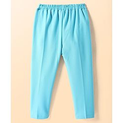 Babyhug Woven Full Sleeves Solid Top & Trouser with Inner Tee - Aqua Blue