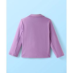 Babyhug Woven Full Sleeves Solid Colour Party Suit With Inner Top - Lilac