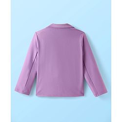 Babyhug Woven Full Sleeves Solid Colour Party Suit With Inner Top - Lilac