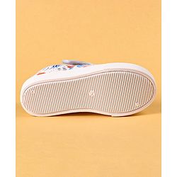 Cute Walk by Babyhug Casual Shoes with Velcro Closer & Heart Print - Light Blue