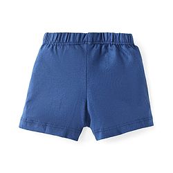 Babyhug Single Jersey Knit Trunks with Stripes & Ball Print Pack of 3 - Yellow White & Navy Blue