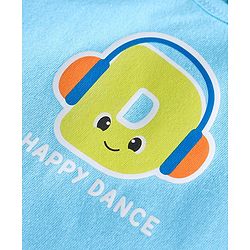 Babyhug 100% Cotton Knit Sleeveless Sando Vests With Stripes & Alphabet Print Pack of 3 - Blue & Yellow