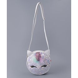 Babyhug  3D Applique Sling Bag - Off White