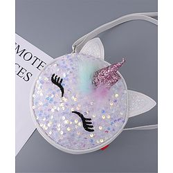 Babyhug  3D Applique Sling Bag - Off White