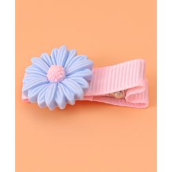 Babyhug Hair Pins And Clips With Floral  Applique Pack of 10 - Pink