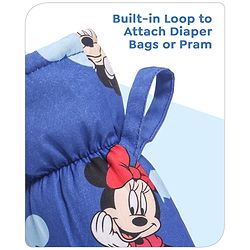 Babyhug Disney Digital Print Premium Cotton Bottle Cover Mickey Hot Air Balloon Print Pack of 2 (Medium) - Blue And White