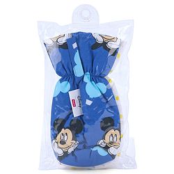 Babyhug Disney Digital Print Premium Cotton Bottle Cover Mickey Hot Air Balloon Print Pack of 2 (Medium) - Blue And White