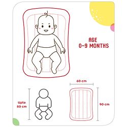 Babyhug Disney Gadda Set With Mosquito Net Smiley Mickey Face Print - Blue