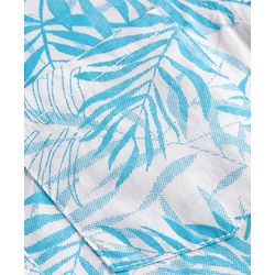Babyhug Cotton Woven Half Sleeves  Shirt with Leaf Print - White