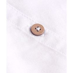 Babyhug Cotton Woven Full Sleeves Mandarin Collar Solid Shirt with Kangaroo Pocket - White