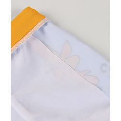 Babyhug Swimming Trunk with Cap Giraffe Print - Light Blue