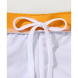 Babyhug Swimming Trunk with Cap Giraffe Print - Light Blue