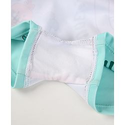 Babyhug Swimming Trunk with Cap Cartoon Print - Green