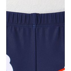 Babyhug Swimming Trunk with Cap Dino Print - Navy Blue