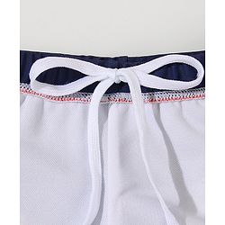Babyhug Swimming Trunk with Cap Dino Print - Navy Blue